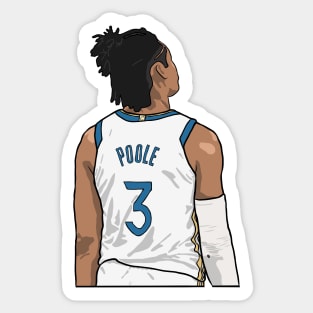 Jordan Poole Back-To Sticker